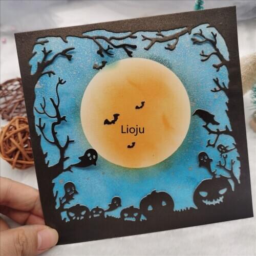 Square Easter pumpkin bat Metal Cutting Dies Stencils DIY Scrapbooking New Craft Stamps Die Cut Embossing Card Making Stencil