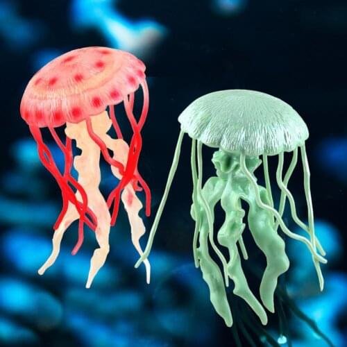 Fashion Jellyfish Toy Interesting Funny Lovely 3D Creative Exquisite Workmanship Aquarium Animal Jellyfish Model for Gift