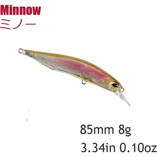 NEW Minnow Fishing Lure 85mm 8g 8 colors Floating Professional Hard Crank Bait Artificial Fishing Wobblers Pike Bass Baits