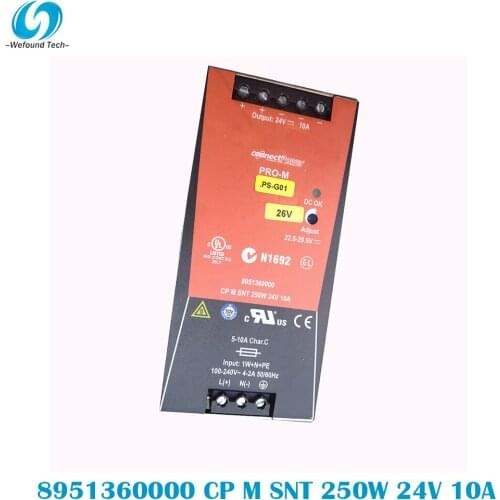 Original Weidmüller 8951360000 CP M SNT 250W 24V 10A Rail Switching Power Supply Single Phase 100% Tested BeforeShipment