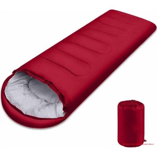 Ultralight Camping Sleeping Bag Filled Waterproof Fluff Sleeping Bags with Compression Bag Spring Tourism for Adult