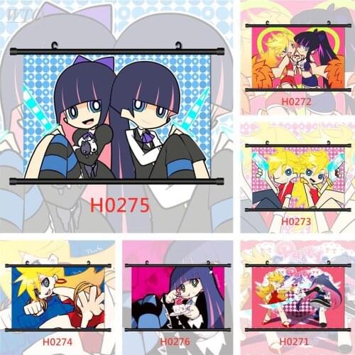 Panty and Stocking with Garterbelt Anime Posters Canvas Painting Anime Wall Decor Retro Poster Wall Art Picture Home Decor