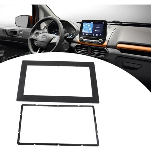 Universal 2-DIN Car Refitting Radio Stereo DVD Frame Fascia Dash Panel 211x138mm Black