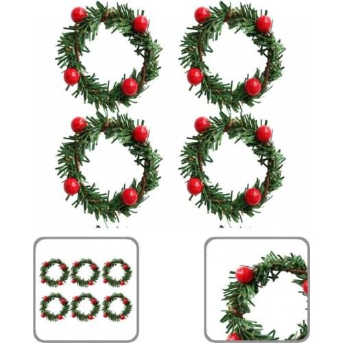 Multi-purpose Eco-friendly with Small Red Fruit Napkin Rings Party Supplies