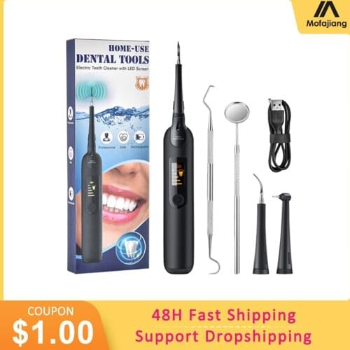 Dental Cleaning Device Teeth Cleaner Calculus Remover Irrigator Dental Tooth Whitening Electric Scaler Remove Tartar Teeth Care