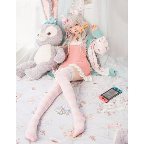 VTuber Hololive Figure Kagura Nana Daily Lovely Lolita Dress Uniform Cosplay Costume Halloween For Women Outfit New