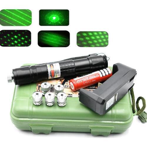 10000 m 532nm 5mw Green Laser Sight Lasers Pointed Powerful device Adjustable Focus Lazer laser pen Head Burning Match