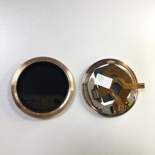 Original LCD Screen Gold frame for Garmin vivoactive 3 GPS Smartwatch LCD Display Panel Repair Replacement