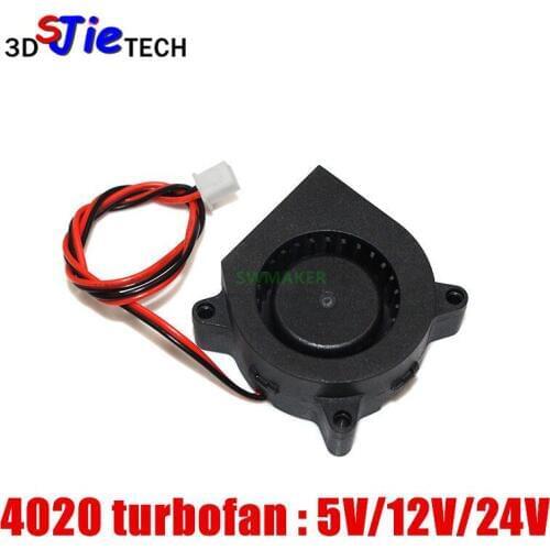 1pcs 4020 turbofan radiator centrifugal fan 5V / 12V / 24V 3D printer parts