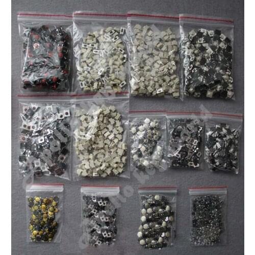 13 Kinds of Micro switch Button For Car Remote Key ,Micro Switch Remote Control Key Tact Push Switch Buttons. (Each 100PCS)