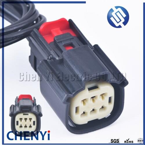 6 Pin Automotive waterproof connector Bumper Light Fog Light Wire harness Plug For Ford Buick Chevrolet Cadillac with wires