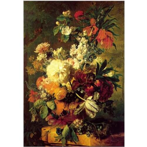 5D DIY Diamond Painting Flower Cross Stitch Kit Mosaic Diamond Embroidery Rose Full Square/Round Drill Home Decoration FC412