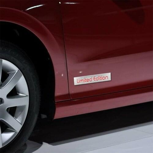 Car Accessories 3D Limited Edition Emblem Sticker Badge Rear Decal Logo For VW Toyota Honda Ford BENZ Audi BMW Buick Opel