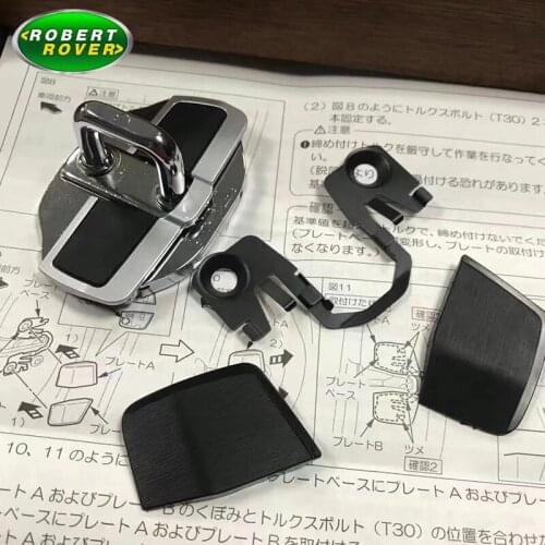 Car Accessories Stainless Steel Protection Stickers Door Lock Cover For FJ200 4PCS