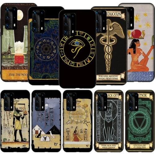 T60 Egypt Tarot Divination Case for Honor Note 6A 7A 7C 7X 8 8A 8C 8X 9 9A 9X 10X 20 20S 30 Y6P Lite Pro