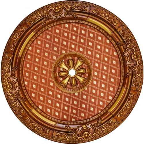 Decorative Round Designed Vintage Looking Ceiling Medallion for Chandeliers 90cm 35.43