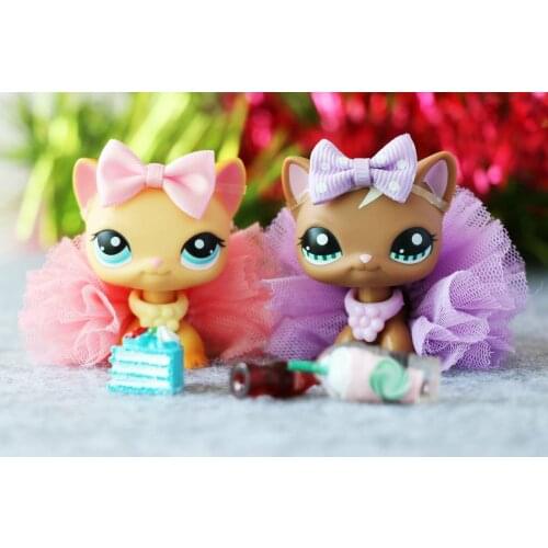 Figure Toys Pet Shop Short Hair Cat 339 1170 Kitty With 10pcs Accessories Rare