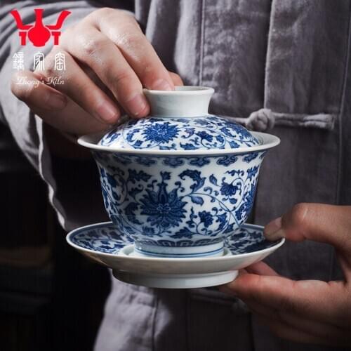 Tureen single hand-painted porcelain jingdezhen ceramics maintain maintain large branches make tea bowl of tea cups
