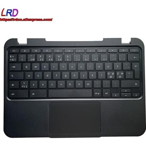 Nod Nordic Keyboard with Shell C Cover Palmrest Upper Case and Touchpad for Lenovo N22-20 Chromebook Laptop 5CB0L71382