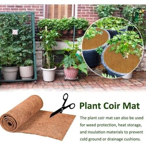 Coconut Mat Natural Coconut Coco Liner Bulk Roll Coconut Palm Carpet For Wall Hanging Baskets Flowerpot Reptile Habitat Mat