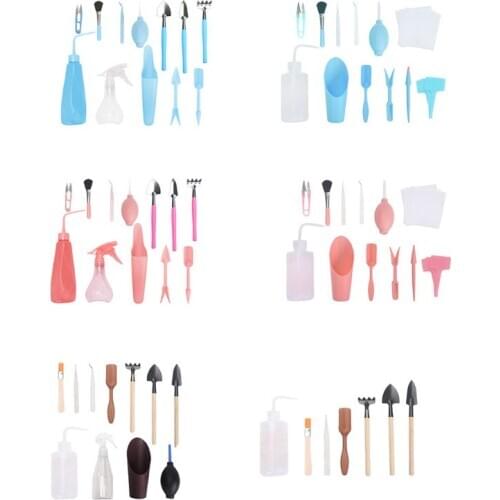 Mini Garden Tools Sets Succulent Plants Bonsai Miniature Planting Flower Gardening Tools Combination Packages