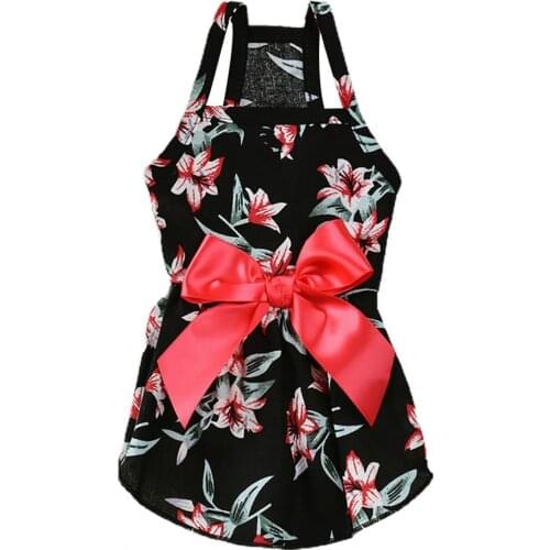 Pet Clothes Colorful Print Decoration Soft Dog Strap Princess Dress for Summer Dresses Supplies Pet Products