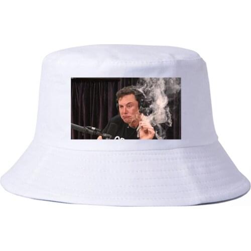 Pop Men Women Print Elon musk smoking bucket hat fashion Summer Bucket Hats Unisex fisherman caps panama bucket cap gorras