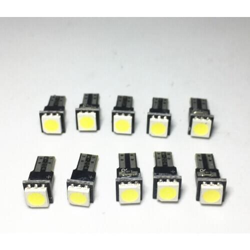20pcs Dashboard Warning Indicator T5 Led 1SMD 5050 Auto Side Wedge Light Lamp Bulb DC 12V Motorcycle dashboard indicator
