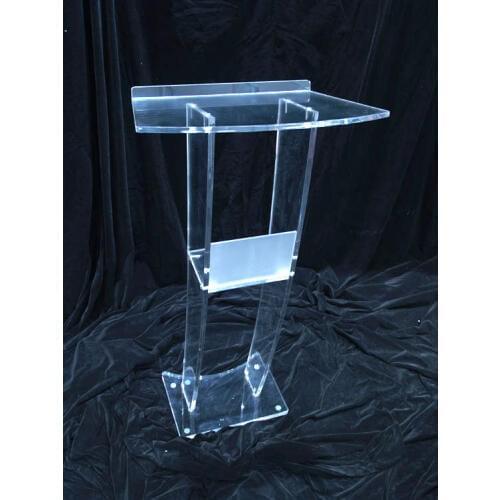 Clear Acrylic platform / Perspex Church Lectern / Plexiglass Church Pulpit