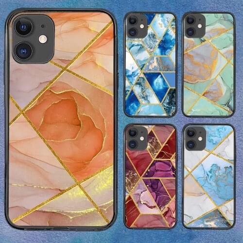 Luxury Texture Marble Phone Case For iphone 12 11 6 Mini Pro XS Max X XR 7 8 Plus Soft TPU Cover 12Pro 11Pro 12Mini
