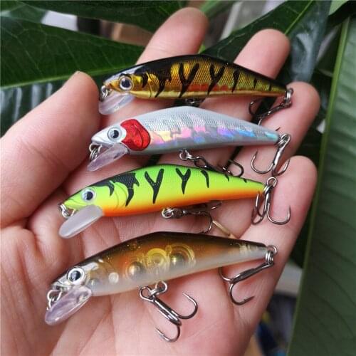 Swolfy 4pcs/lot Sinking Minnow 60S 60mm 6.1g New Fishing Lures Professional Hard Lure Pencil Wobbler Crankbait Bass Pike Baits