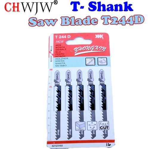 1 packs High Quality T224D Hcs Ground Teeth Straight Cutting T-Shank Jig Saw Blade for Wood