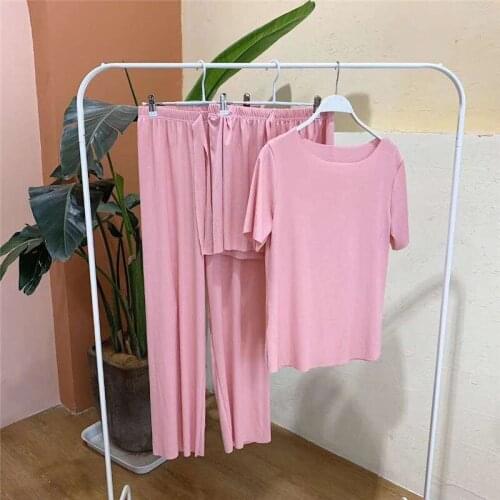 2021 Summer Pajama Set Women Homewear Loose Pjamas Sleep Wear Loungewear Ladies Lounge Wear Set Ladies Sleepwear Home Suit X231