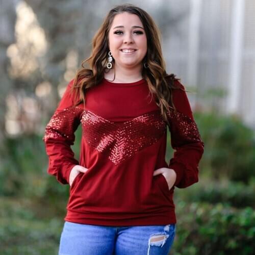 2021 Spring Autumn Women Tshirt Long Sleeve Sequined Elegant Tee Shirt Plus Size Ladies Tops Women Clothing