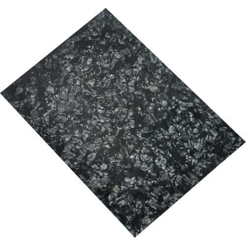 210mm x 297mm A4 Size Black Pearl Celluloid Sheet 0.46mm DIY Guitar Pickguards Piano Key Covers Inlays Deco