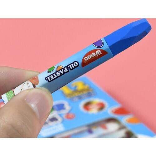 24 Colors Per Box Wax Crayon Kids Oil Painting Stick Candy Color Oil Pastel Crayon Child Safety Non-toxic Pastel PencilsWB-1211