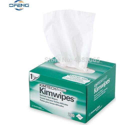 280pcs/pack Optical Fiber Cleaning Kimwipes Dustfree Paper, Fiber Optic Connector Lens Cleaning fiber cleaner tools
