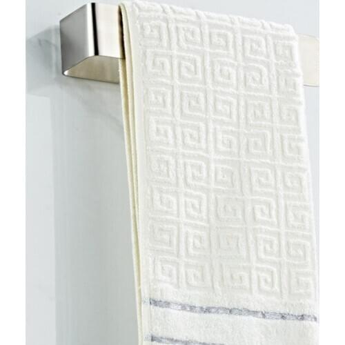 304 Stainless Steel Towel Rack Free Perforated Bathroom Shelf Square Towel Bar Rack Bathroom Pendant Towel Rack