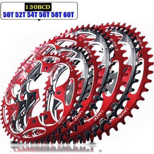 50T/52T/54T/56T/58T/60T 130BCD Road Bicycle Folding Bike Chainring Chainwheel
