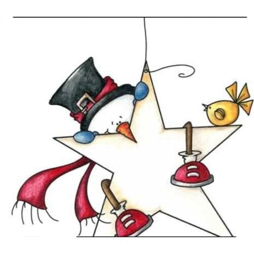 9x9 Cartoon snowman Transparent Silicone Rubber Stamp and metal die Sheet Cling Scrapbooking DIY Cute Pattern Photo Album Stamp