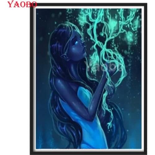 DIY 5D Diamond Painting Fantasy Girl Magic Art Home Decoration Full Square Round Craft Kits Embroidery Bead Rhinestone Pictures