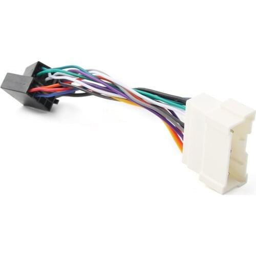 Car ISO WIRING HARNESS Stereo Radio Plug Lead Loom Adaptor For Hyundai Santa Fe / Sonata Accent Elantra Tucson For Kia