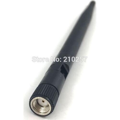Free Shipping 10pcs RP-Sma Male Connector Wifi Antenna 5dbi 2.4Ghz 172mm