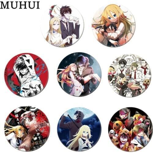 Free Shipping 58mm Anime Angels of Death Brooch Pin Cosplay Badge Accessories For Clothes Backpack Decoration gift