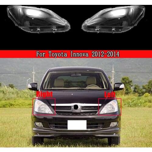 Car Headlight Shell Lamp Shade Transparent Cover Headlight Glass Headlamp Lens Cover For Toyota Innova 2012-2014