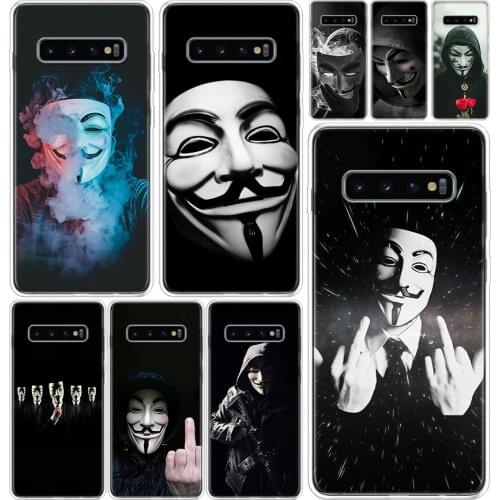 Anonymous Phone Case Cover For Samsung Galaxy S20 Ultra S10E Note 10 9 8 S9 S8 S7 S6 J4 J6 J8 Plus Lite + Cover