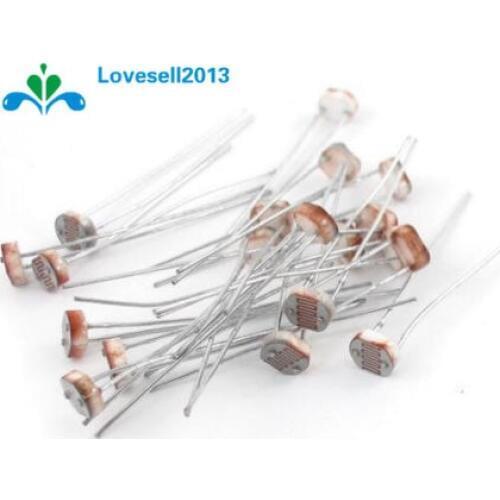 20PCS Photo Light Sensitive Resistor Photoresistor Optoresistor 5mm GL5537