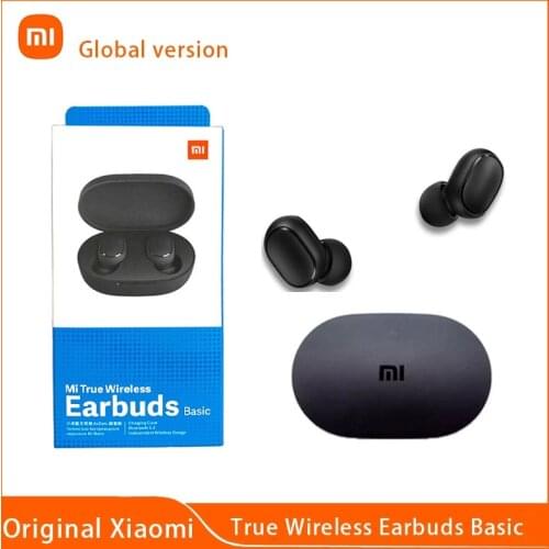 Original Xiaomi Airdots Global Version Redmi Airdots TWS Wireless Bluetooth Headset Mi True Wireless Stereo Bass Automatic Link