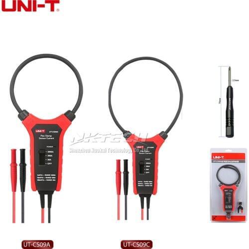 UNI-T UT-CS09C UT-CS09A Flex Clamp Sensor Meter Multimeter 1.5A ~ 3000A High Flexible AC Current Ammeter Oscilloscope Probe Test