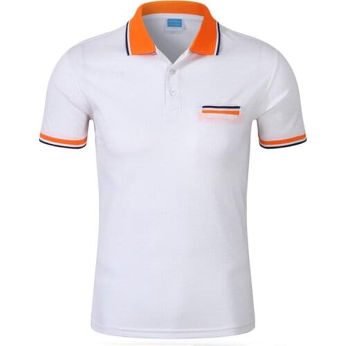 Brand New Mens Tee Shirt Brands Cotton Short-sleeve Mens Pocket Turn-down Collar Shirt Men Tees Tops